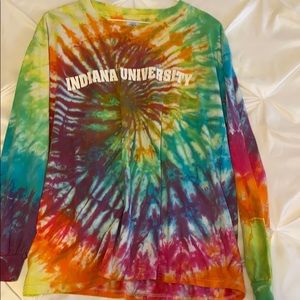 Indiana University Tie-Die Long Sleeve Shirt